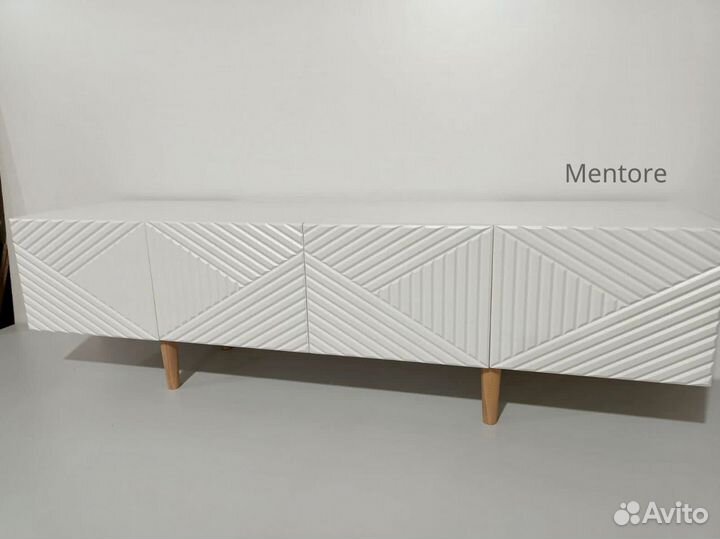 Тумба тв Bravo в белом цвете (конструктор)