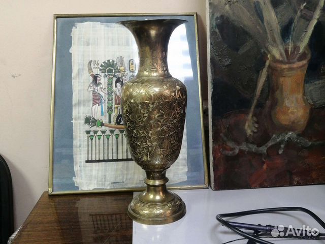 Ваза латунь