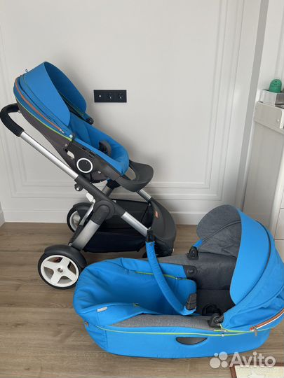 Коляска stokke 2 в 1 б/у