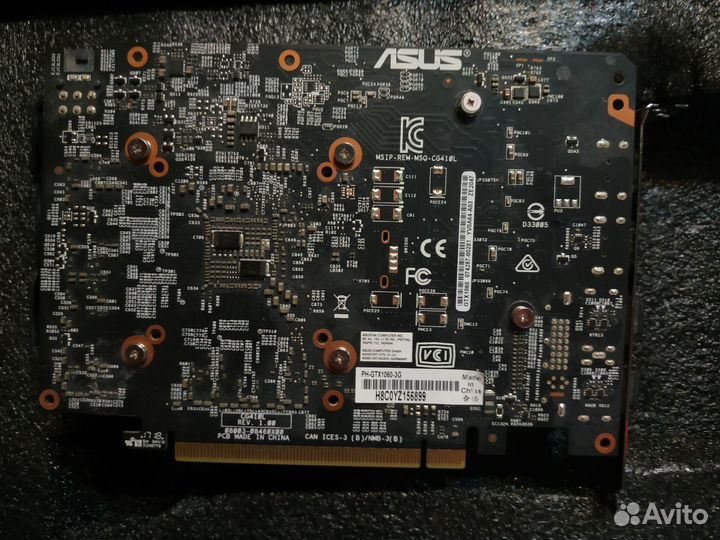 Видеокарта nvidia geforce gtx 1060 3GB asus