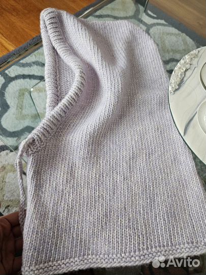 Капор женский вязаный