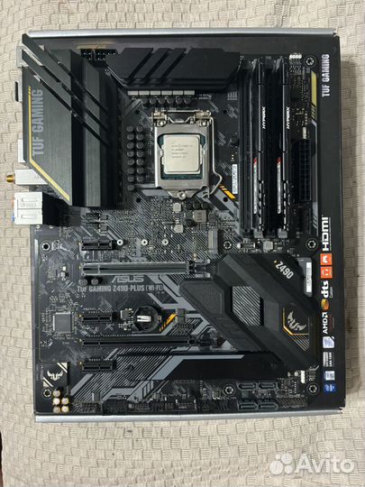 Мать z490 TUF gaming, intel i9 10900kf, hyperx 32