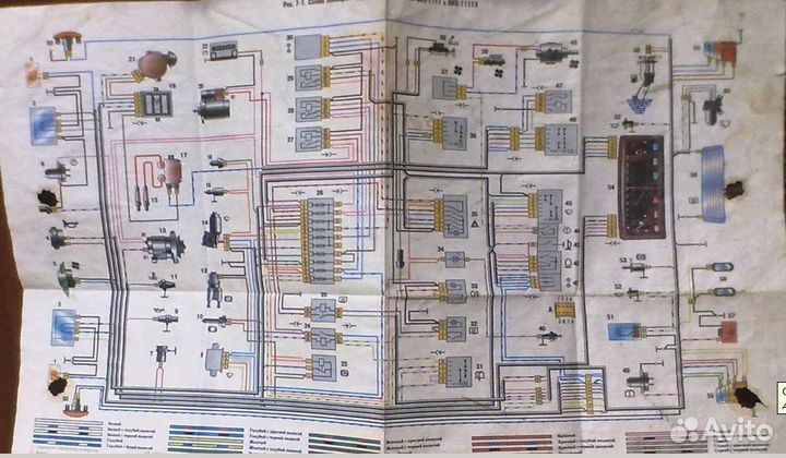 Схема электрооборудования автомобиля ваз