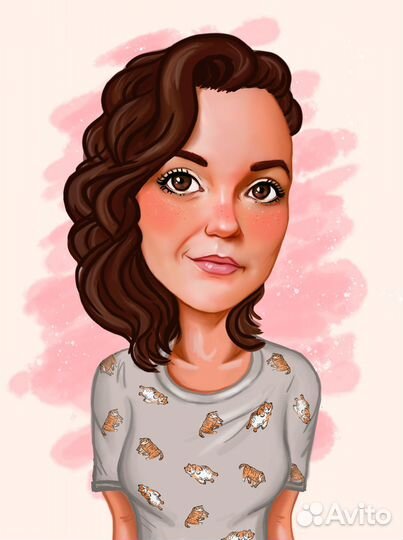 Шарж портрет по фото