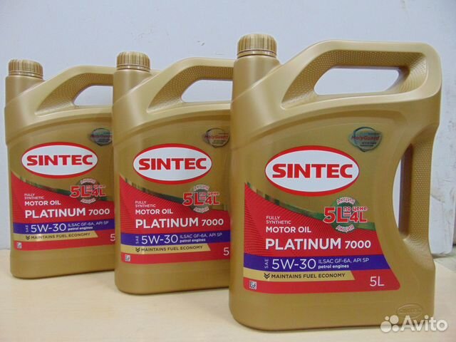 Масло моторное Sintec 5W30 / 5л. Бесплатная замена купить в Кемерово с ...