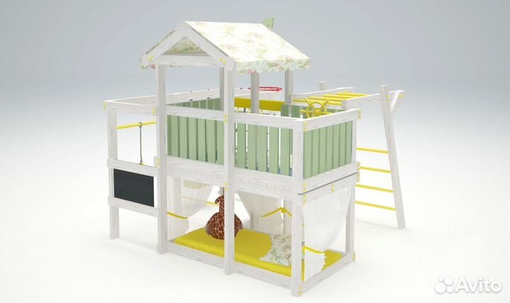 Игровой комплекс для дома Baby 5 оливковый