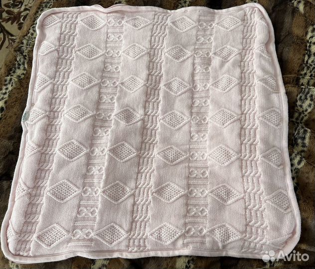 Детский плед конверт розового цвета