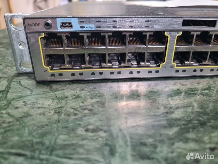 Коммутатор Cisco WS-C3750X-48P-S V04 PoE
