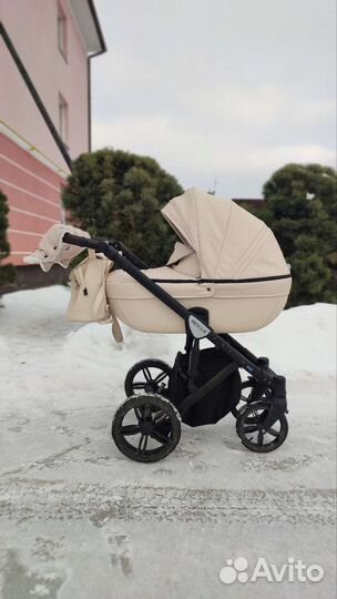 Детские коляски 2 в 1 эко кожа