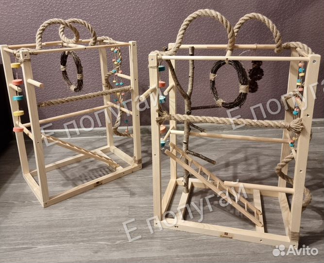 Игровой стенд площадка для попугаев