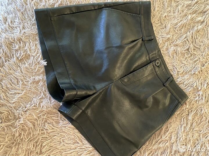 Шорты женские кожаные