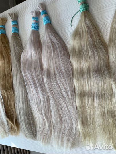 Волосы натуральные блонд