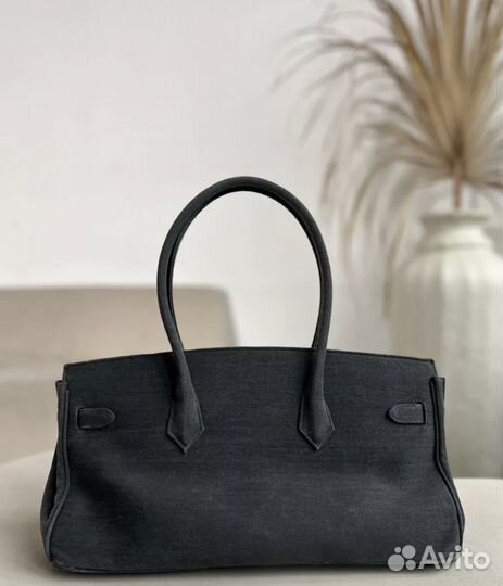 Сумка джинсовая в стиле hermes birkin