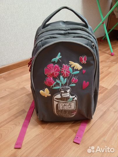 Рюкзак школьный для девочки grizzly