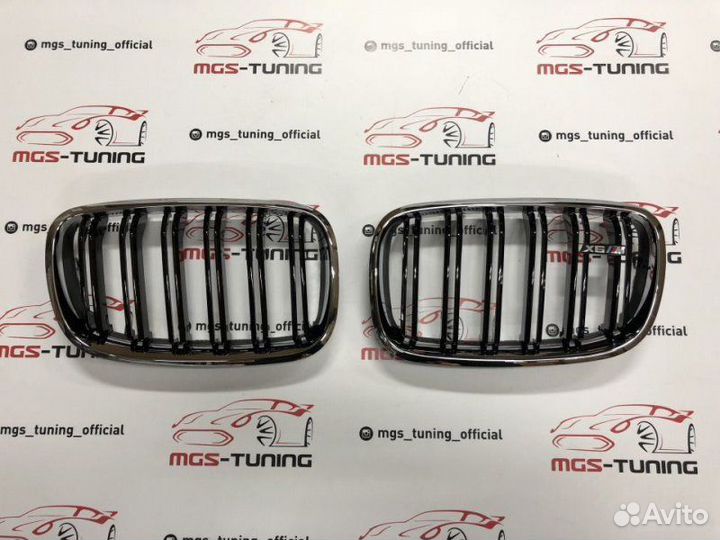 Решетка в BMW Х6 е71 в стиле Х6 М с хром ободом