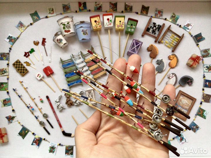 Миниатюры (предметы) для ватной игрушки