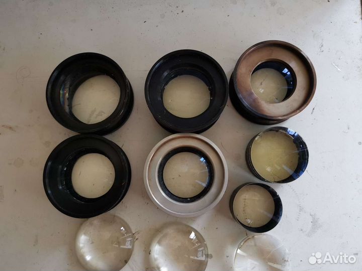 Линзы и увеличительные стекла разного диаметра