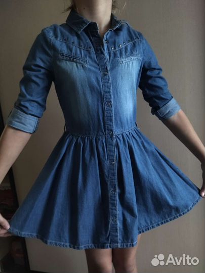Джинсовое платье