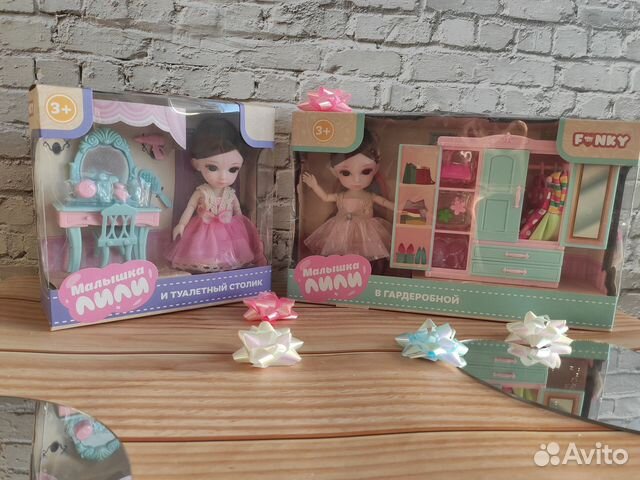 Куклы шарнирные в коробке