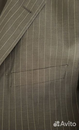 Пиджак H&M (USA). L/XL. Серый в полоску