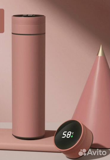 Термос 480 мл пудровый фисташковый