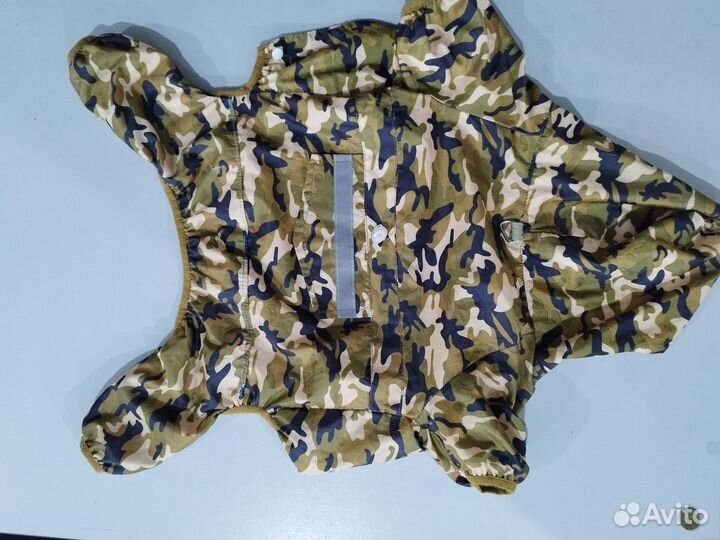 Комбинезон-дождевик с капюшоном для собак