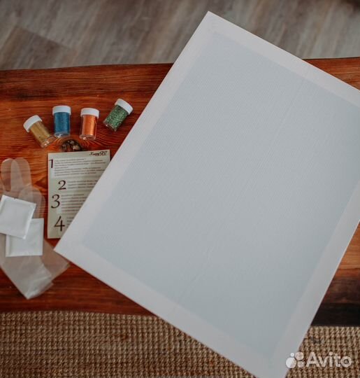 Портрет блестками