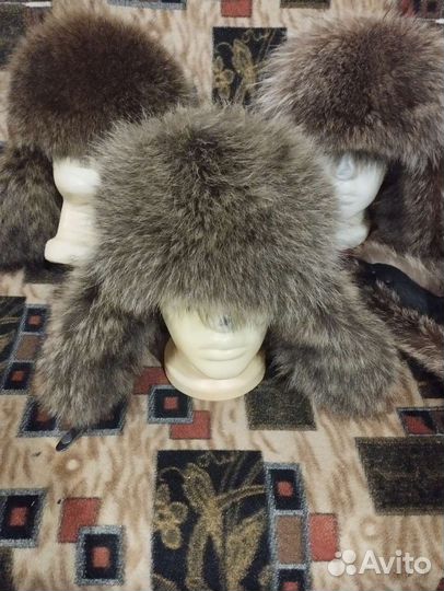 Шапка зимняя меховая енот