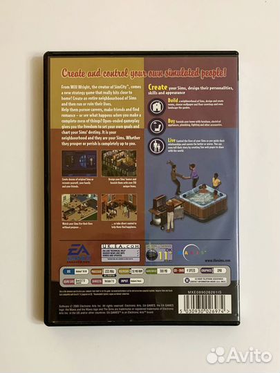 The Sims зарубежная лицензия DVD-box Симс