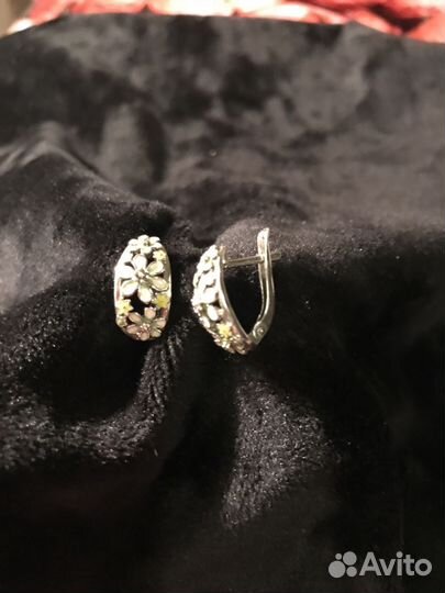 Серьги серебро