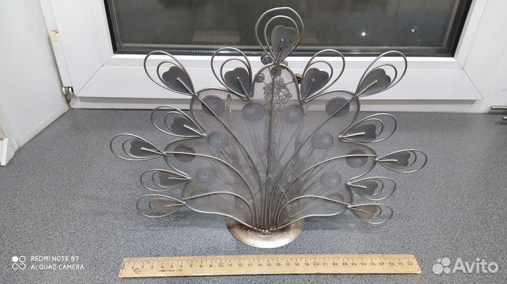 Большой красивый павлин хэндмэйд