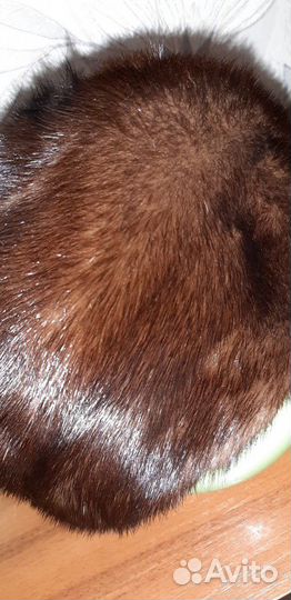 Норковая женская шапка в хорошем состоянии