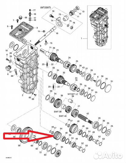 Шестерня 31 зуб BRP Ski-Doo/Lynx 875156049