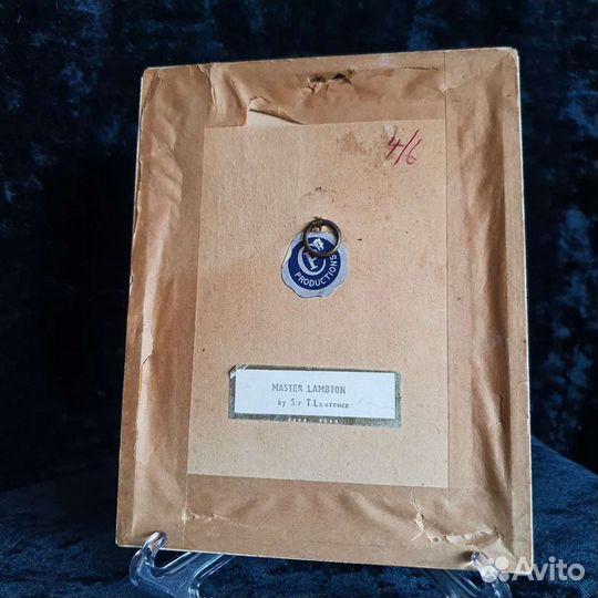 Две настенные миниатюры, принт, 60е, Англия