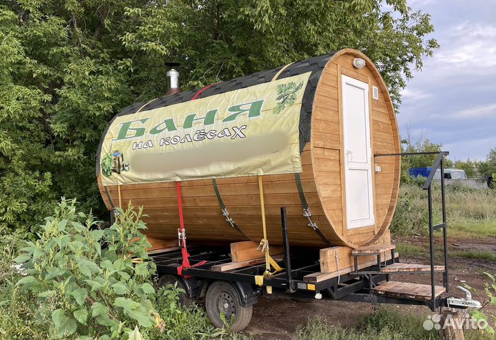 Баня бочка готовая
