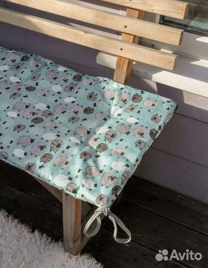 Подушка на скамью 45x100x4 новая