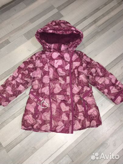 Куртка зимняя для девочки Kiko 4-6 лет