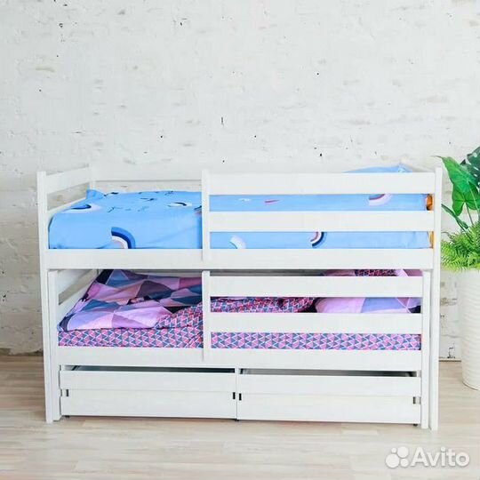 Кроватка от 2х лет с доп. местом матрешка эко из н