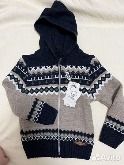 Вязаная кофта детская 80 см