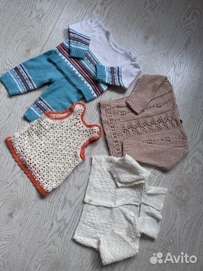 Вязанные детские вещи 3-12 месяцев