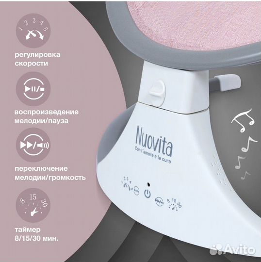 Качели для новорожденных Nuovita