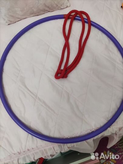 Скакалка и обруч для начинающих гимнасток