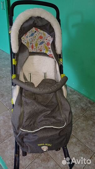 Детские зимние санки на колесах