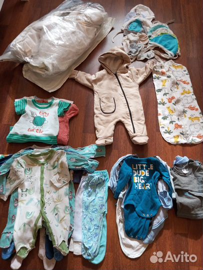 Пакет вещей для новорожденного мальчика