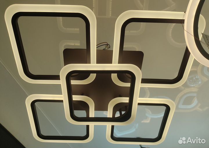 Светодиодная люстра 140W с пду 2 года гарантия