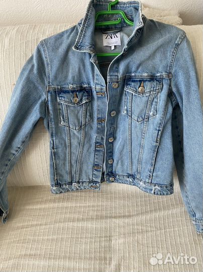 Джинсовая куртка zara M