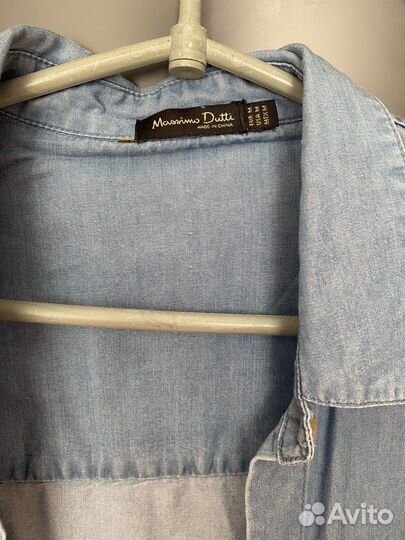 Джинсовая рубашка Massimo dutti