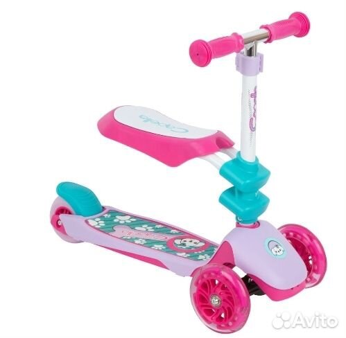 Трехколесный самокат-беговел