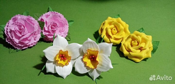 Резиночки для волос ручной работы