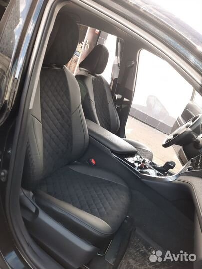 Чехлы Toyota Camry Алькантара ромб Автопилот